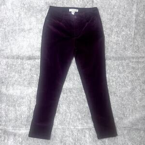 Women's Croft & Barrow Purple Chordaroy Size 6s Pants, Pre-Owned